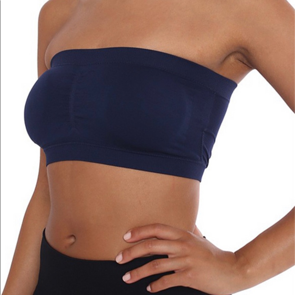Padded Bandeau Bralette in Navy